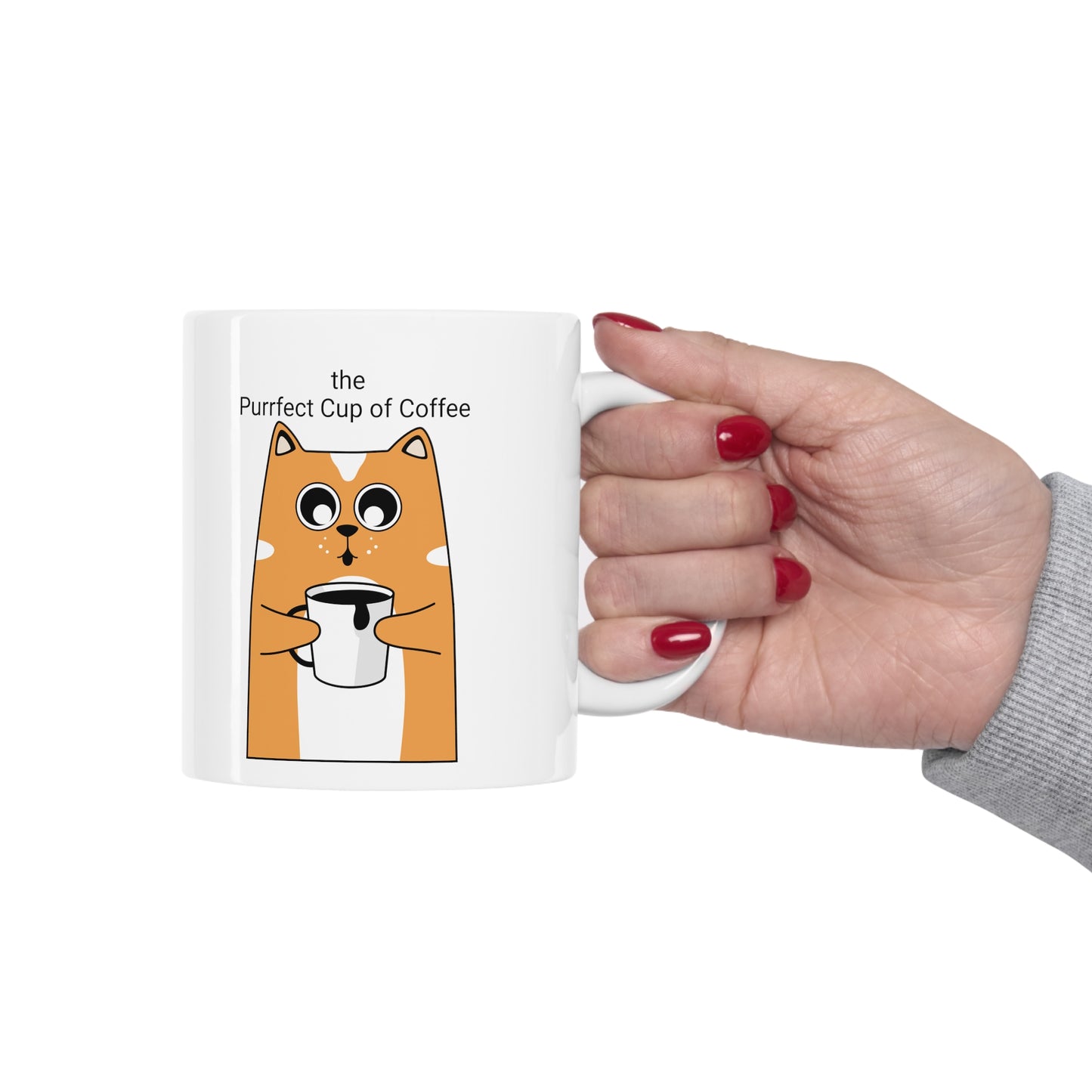 the Purrfect Cup of Coffee - Ceramic Mug 11oz